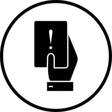 Kişisel ve ticari kullanım için ünlem simgesi simgesi