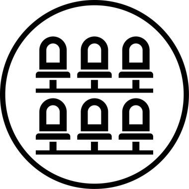 basit illüstrasyon web simgesini oturtur