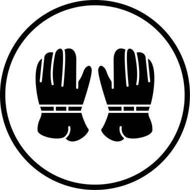 Eldiven. Web simgesi basit illüstrasyon