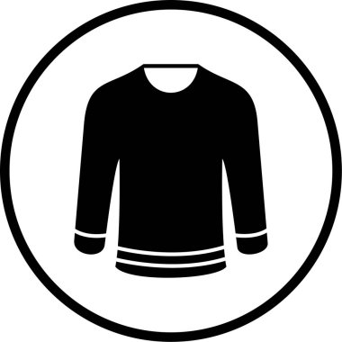 Süveter. Web simgesi vektör illüstrasyonu 