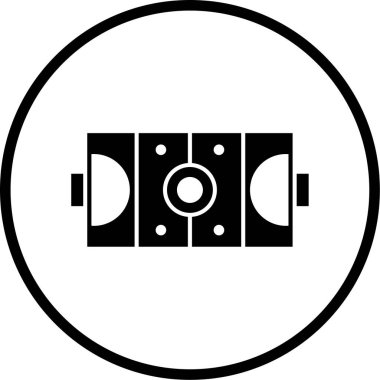 Müzik. Web simgesi basit illüstrasyon