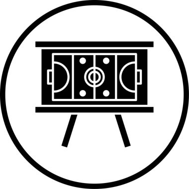 Futbol sahası. Vektör illüstrasyonu