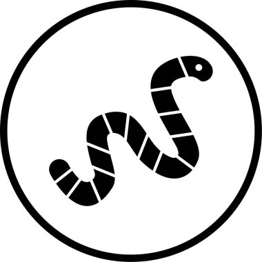 Yılan. Web simgesi basit illüstrasyon