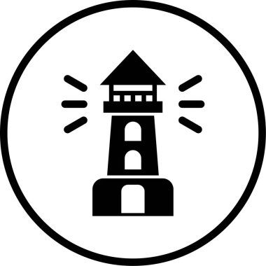 Seyahat ve turizm simgesinin vektör illüstrasyonu