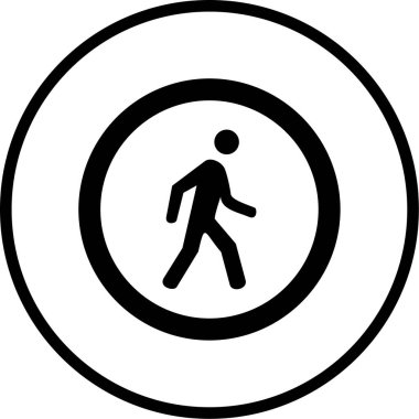 Yol simgesi, vektör illüstrasyonu