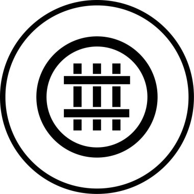 Yol simgesi, vektör illüstrasyonu