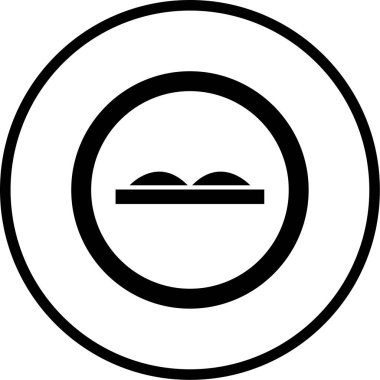 Yol simgesi, vektör illüstrasyonu