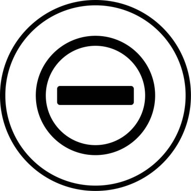 Bir dur simgesinin vektör illüstrasyonu