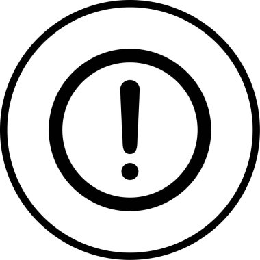 Moda biçimi izole edilmiş arkaplanda ünlem simgesi simgesi