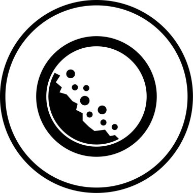 Yol simgesi, vektör illüstrasyonu