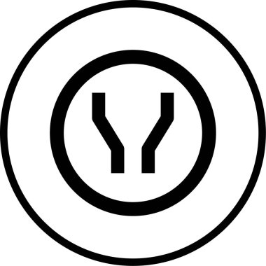 Yol işareti simgesinin vektör illüstrasyonu