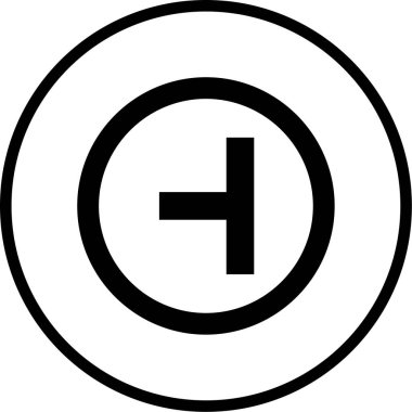 Yol işareti simgesinin vektör illüstrasyonu