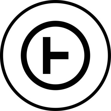 Yol işareti simgesinin vektör illüstrasyonu