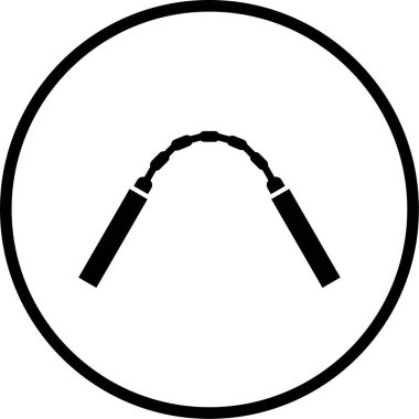 Dairesel bir simgenin vektör illüstrasyonu