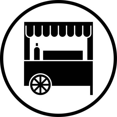 Dükkan. Web simgesi basit illüstrasyon