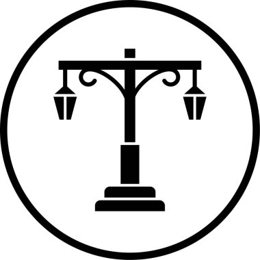 Modern fener simgesinin vektör çizimi