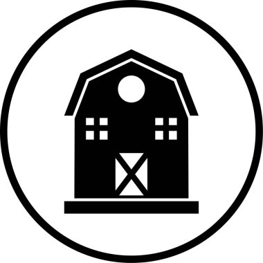 Bir ev simgesinin vektör illüstrasyonu