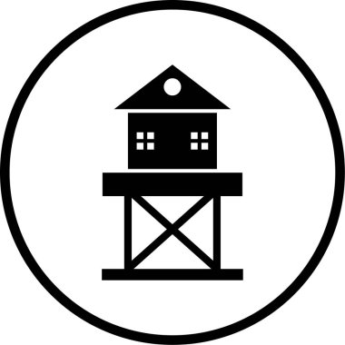 Ev simgesinin vektör illüstrasyonu