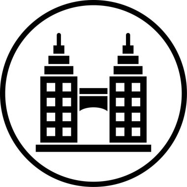 Bina. Web simgesi basit tasarım