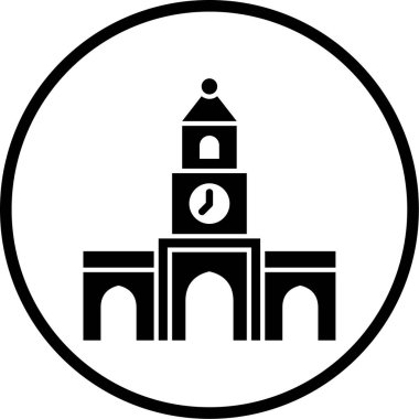 Üniversite simgesinin vektör illüstrasyonu