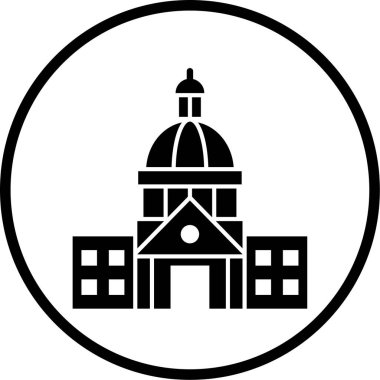 Üniversite simgesinin vektör illüstrasyonu