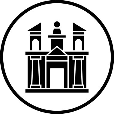 Bina. Web simgesi basit tasarım