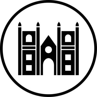 Bina. Web simgesi basit tasarım