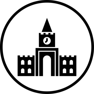 Bina. Web simgesi basit tasarım