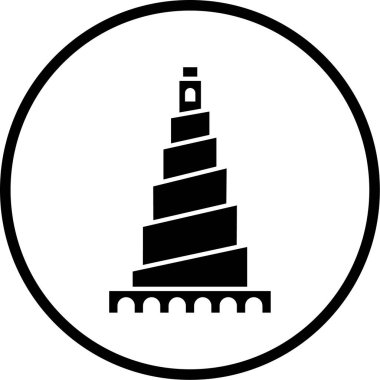 Bina. Web simgesi basit tasarım