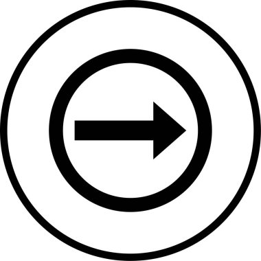 ok modern simgesinin vektör illüstrasyonu