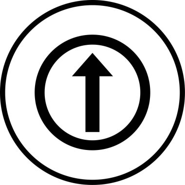 ok modern simgesinin vektör illüstrasyonu