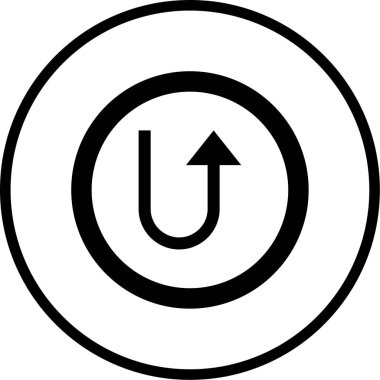 ok modern simgesinin vektör illüstrasyonu