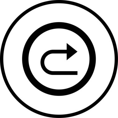 ok modern simgesinin vektör illüstrasyonu