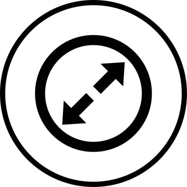 Okların vektör illüstrasyonu modern simge