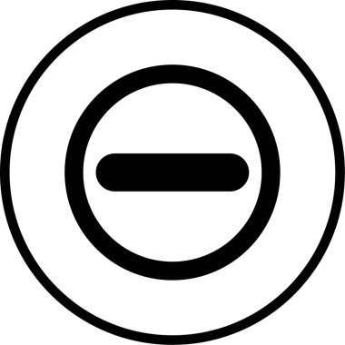 Eksi. Web simgesi basit illüstrasyon