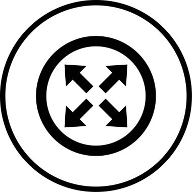 Okların vektör illüstrasyonu modern simge