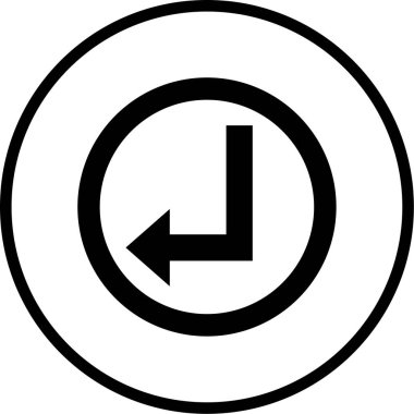 ok modern simgesinin vektör illüstrasyonu