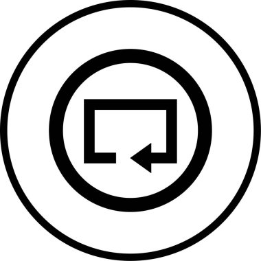 ok simgesinin vektör illüstrasyonu