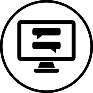 chat modern simgesinin vektör illüstrasyonu