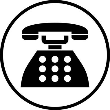 - Telefon. Web simgesi basit illüstrasyon