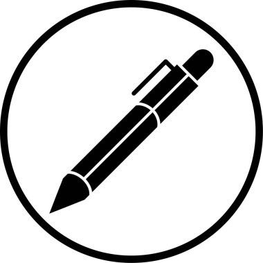 Kalem. Web simgesi basit illüstrasyon