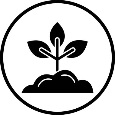 Filiz simgesinin vektör illüstrasyonu