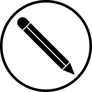 Kalem. Web simgesi basit illüstrasyon