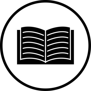 Kitap. Web simgesi basit illüstrasyon