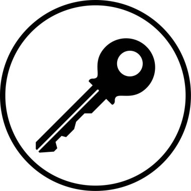 Anahtar. Web simgesi basit tasarım