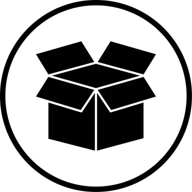 Bir kutunun vektör illüstrasyonu