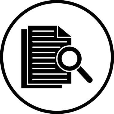 belge simgesi, vektör çizimi