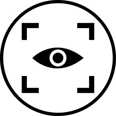 Göz. Web simgesi basit illüstrasyon