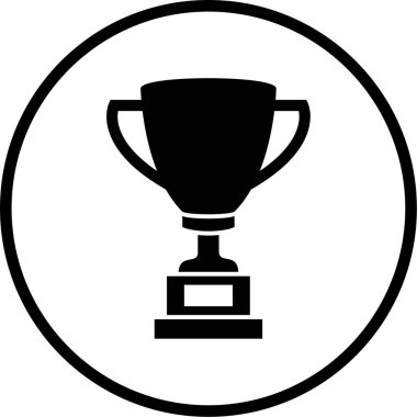 Kupa. Web simgesi basit illüstrasyon