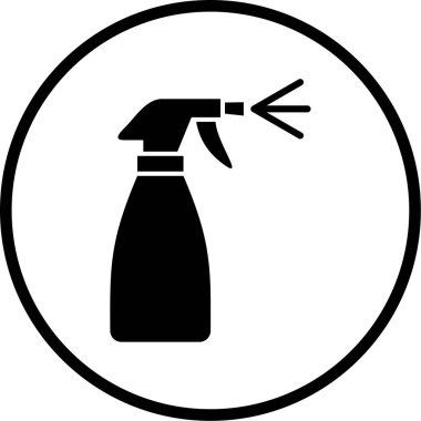 Bir sprey simgesinin vektör illüstrasyonu